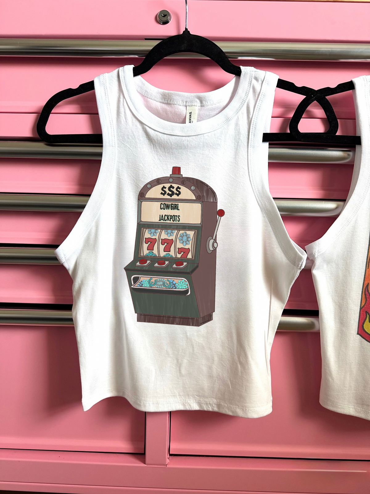 Cowgirl Jackpots Cropped Tank