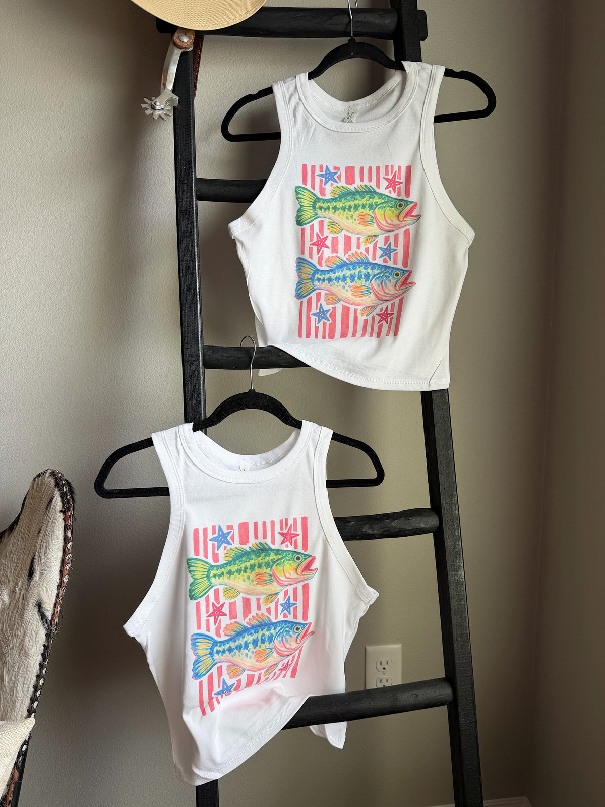 Preppy Fish Cropped Tank
