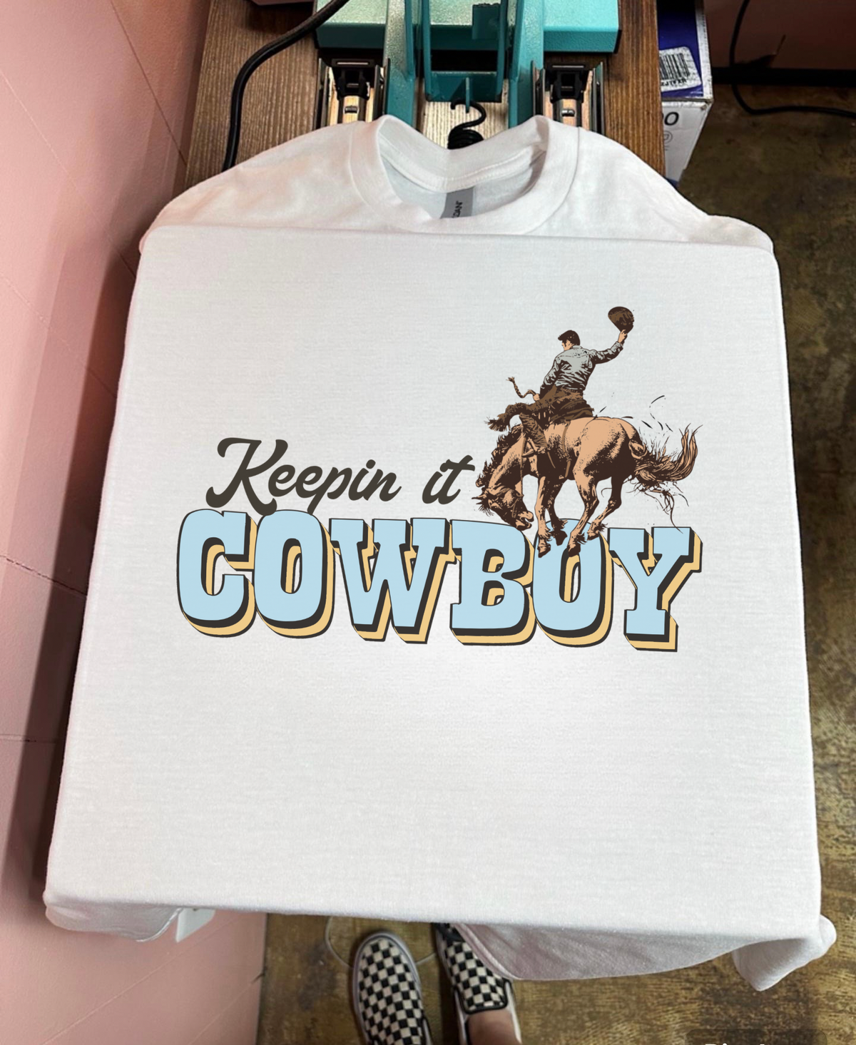 Keepin’ It Cowboy Tee or Crewneck
