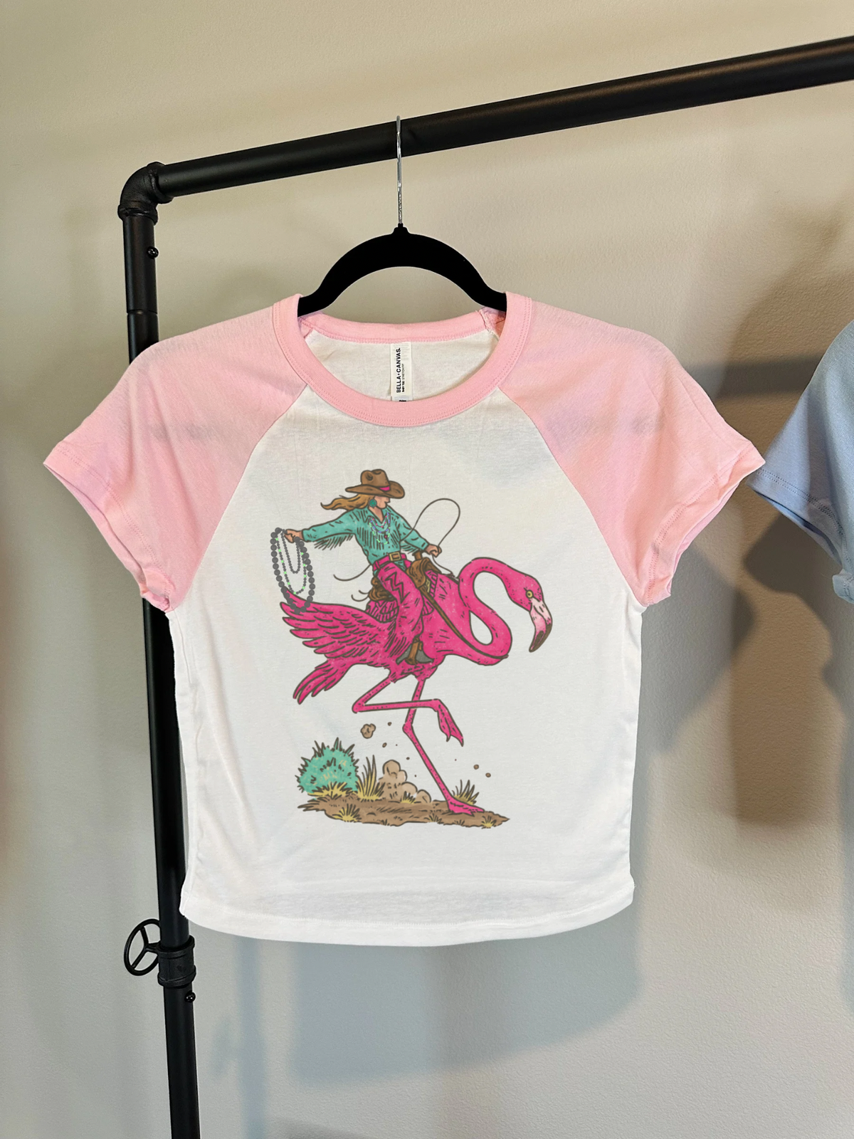 Cowgirl Flamingo Baby Tee