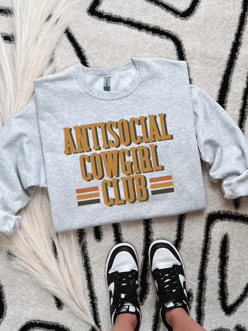 Antisocial Cowgirl Club TEE or CREWNECK