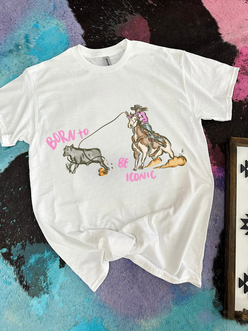 Iconic Cowgirl TEE or CREWNECK