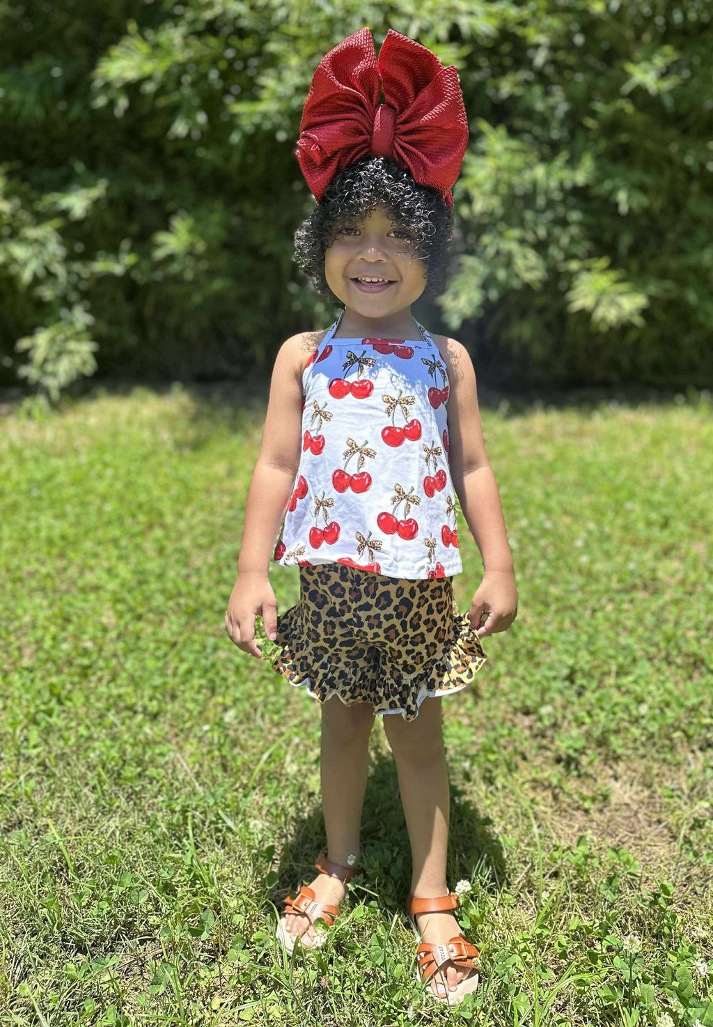 Girls 10/12 Cherry-licious Swing Top (FINAL SALE)