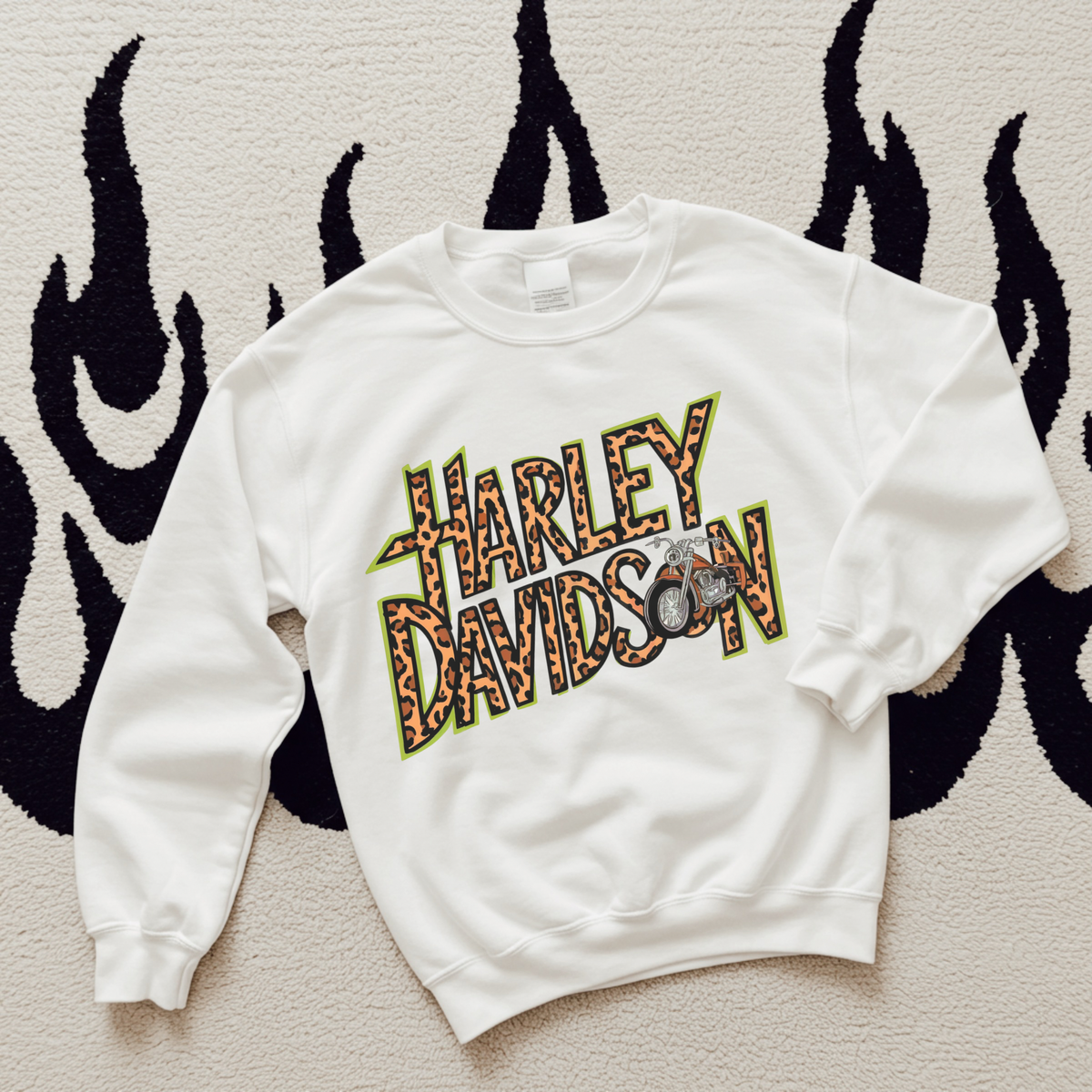 Leopard Harley TEE or CREWNECK