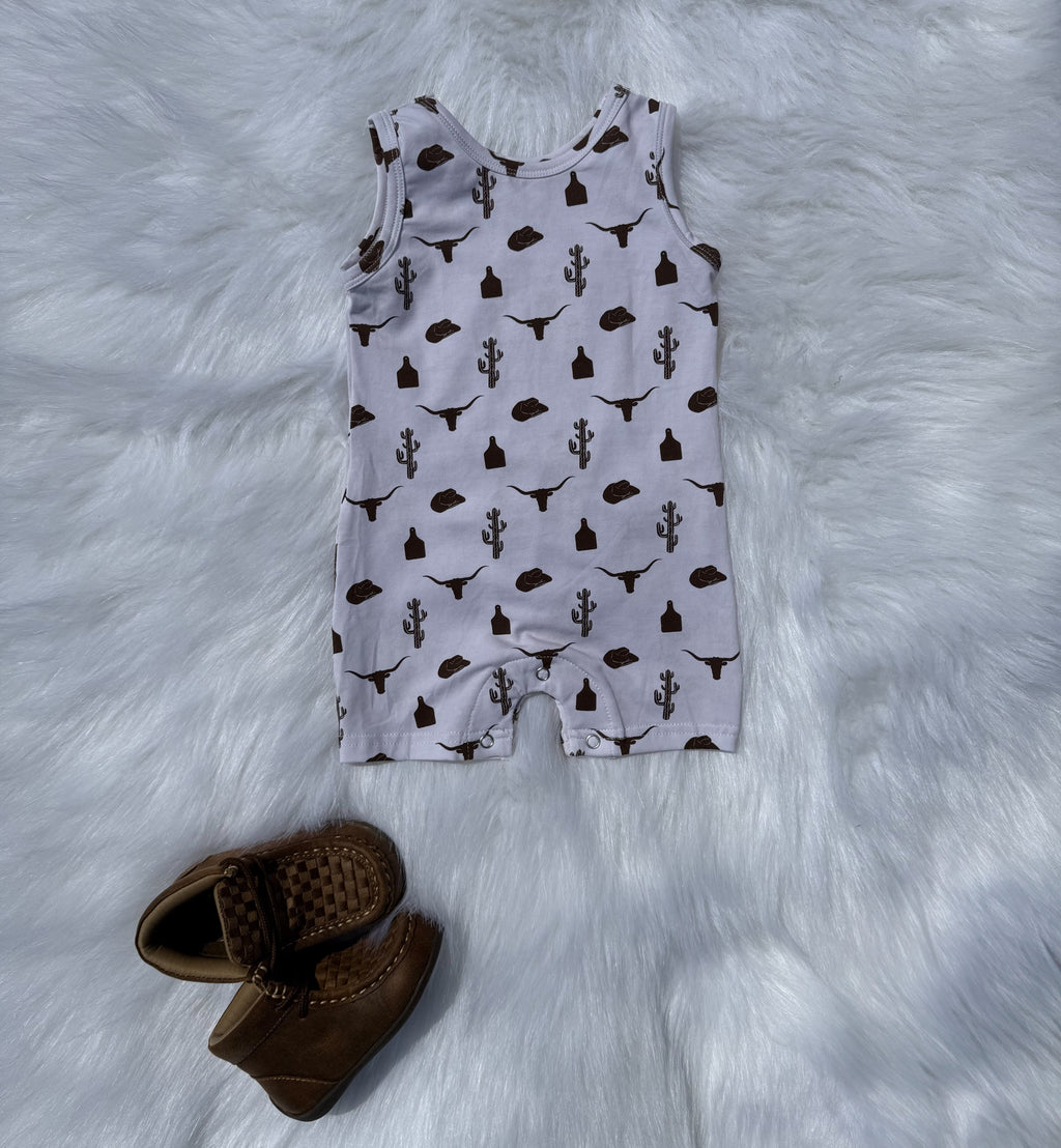 18/24 Months Cowboy Tank Top Romper (FINAL SALE)