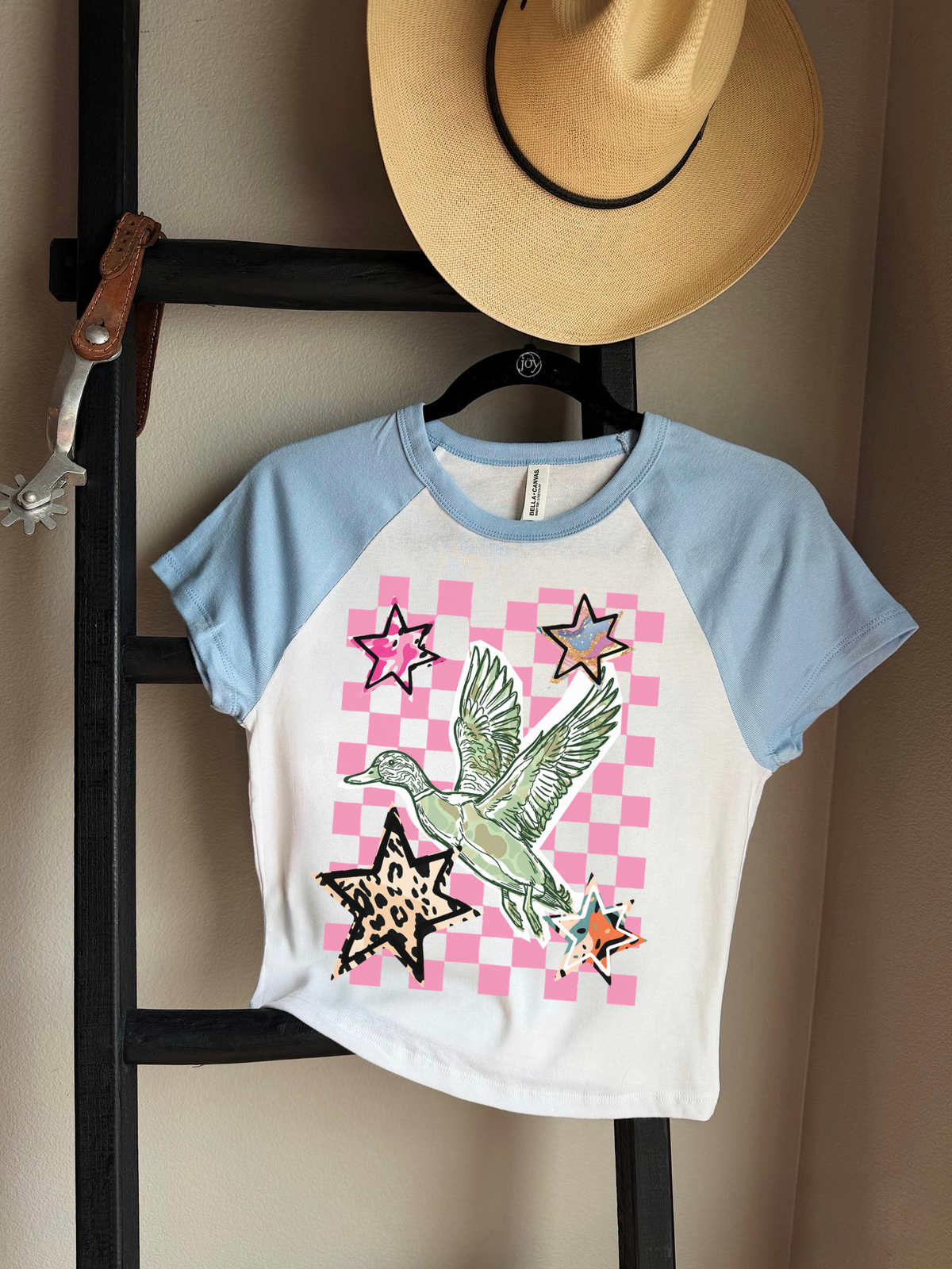Pink Skies & Duck Vibes Baby Tee