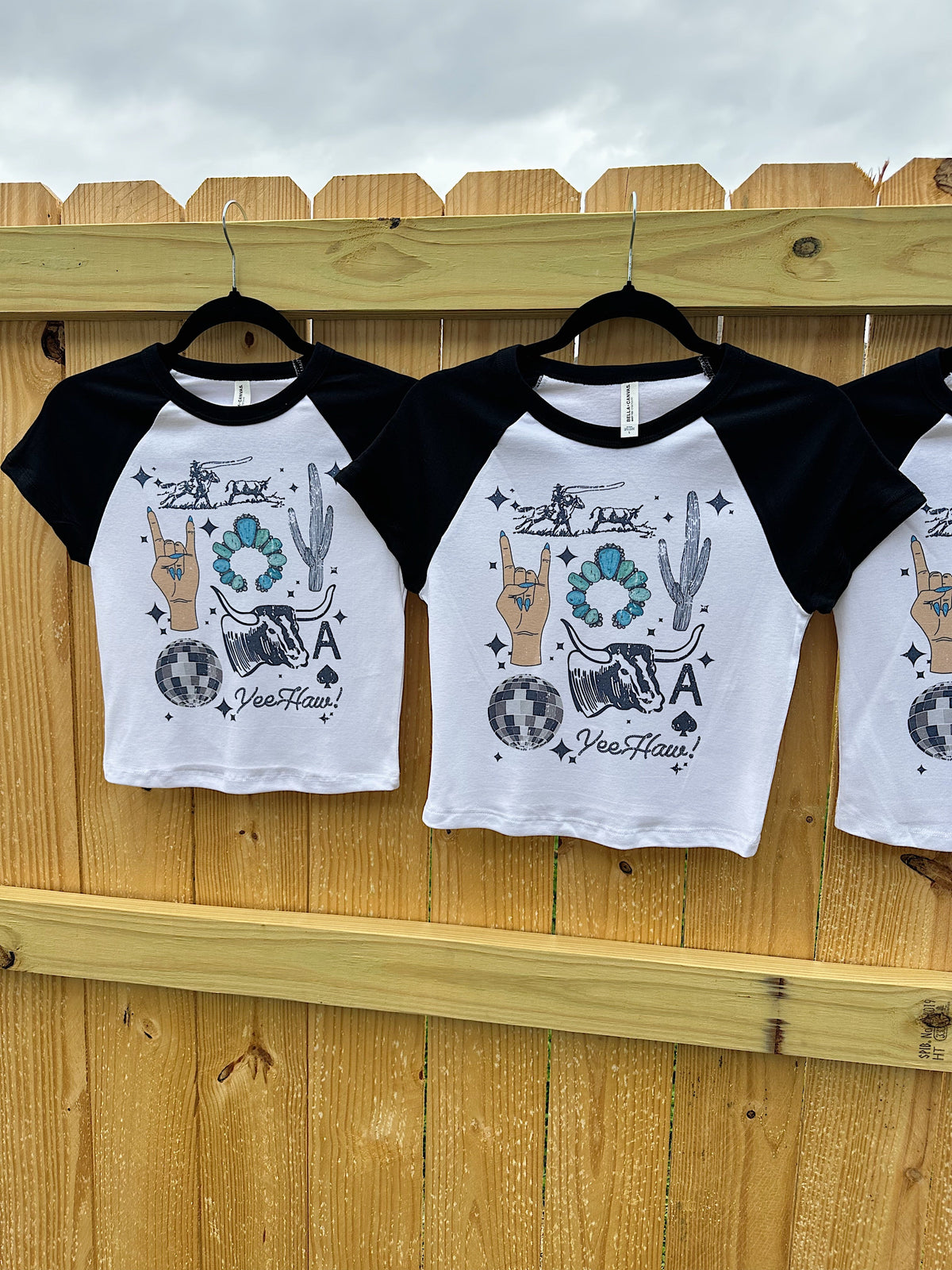 Western Collage Baby Tee