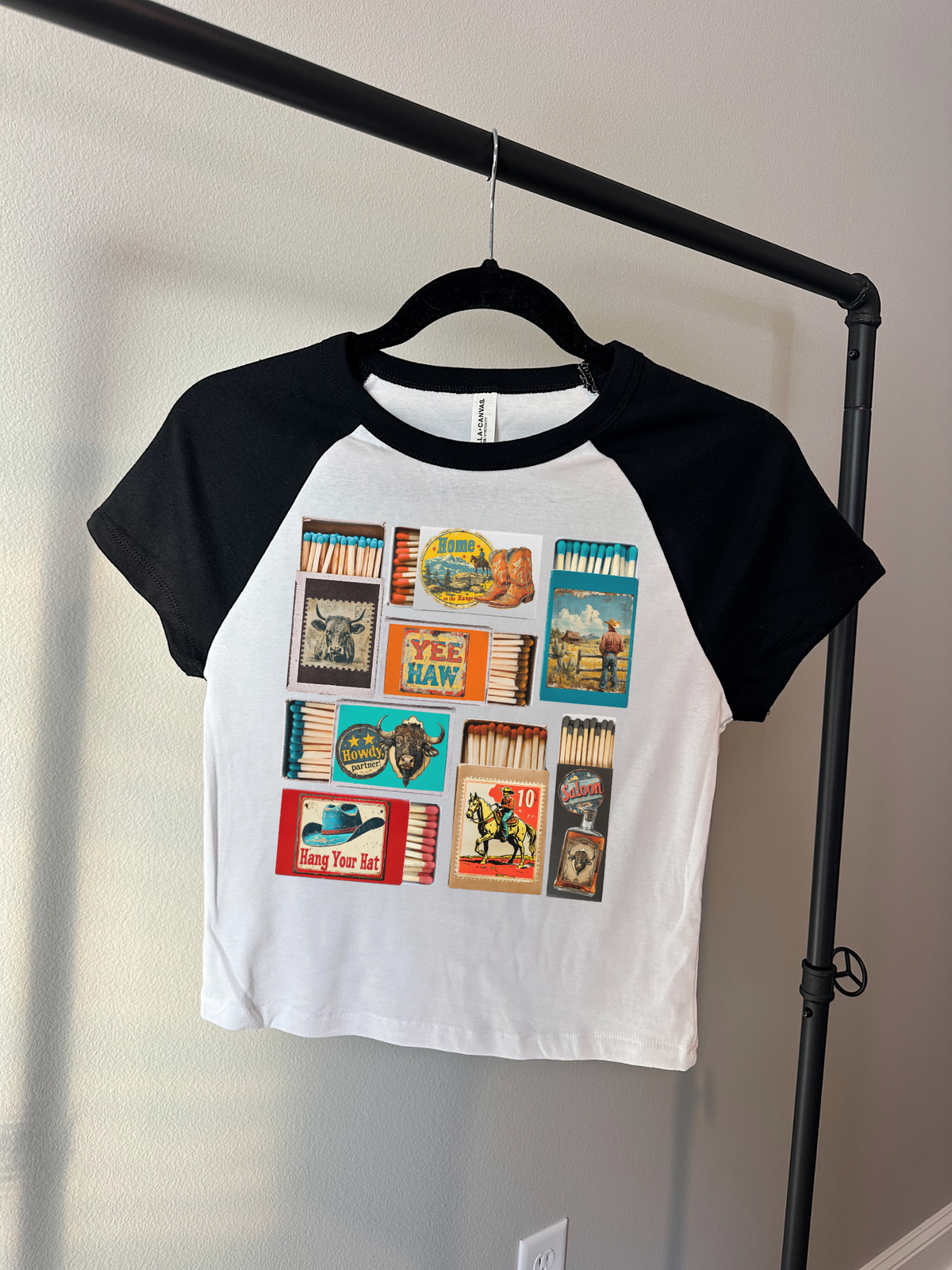 Vintage Western Matchbox Baby Tee