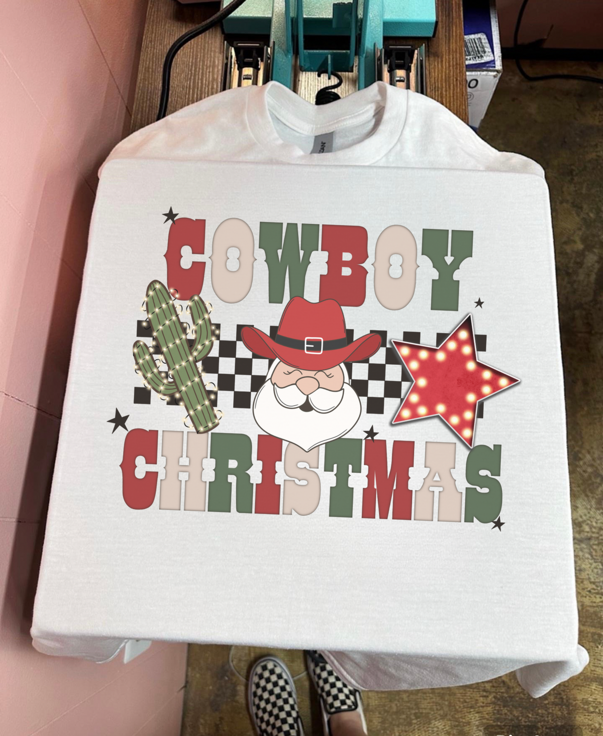 Cowboy Christmas Tee or Crewneck