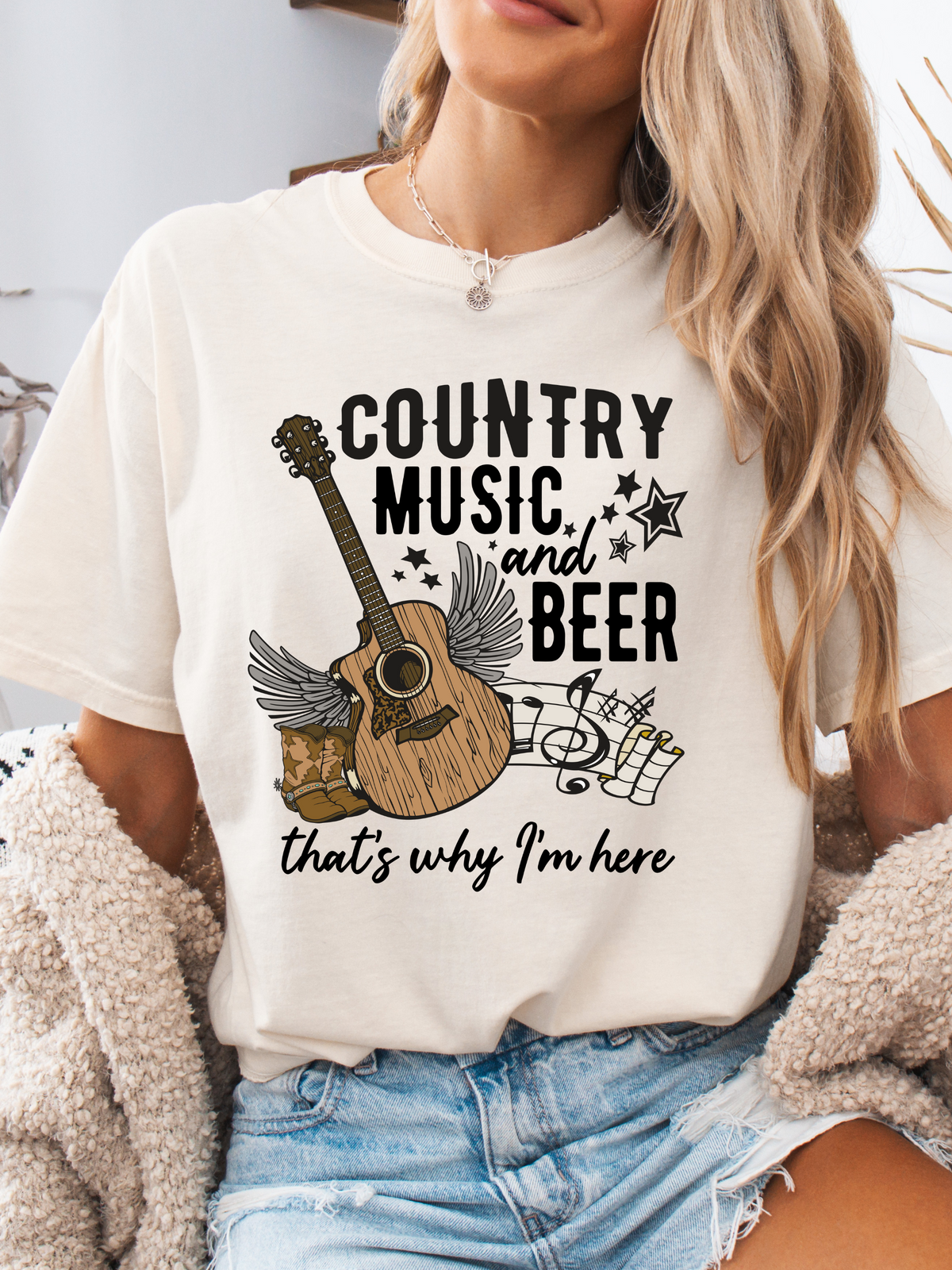 Country Music And Beer Graphic