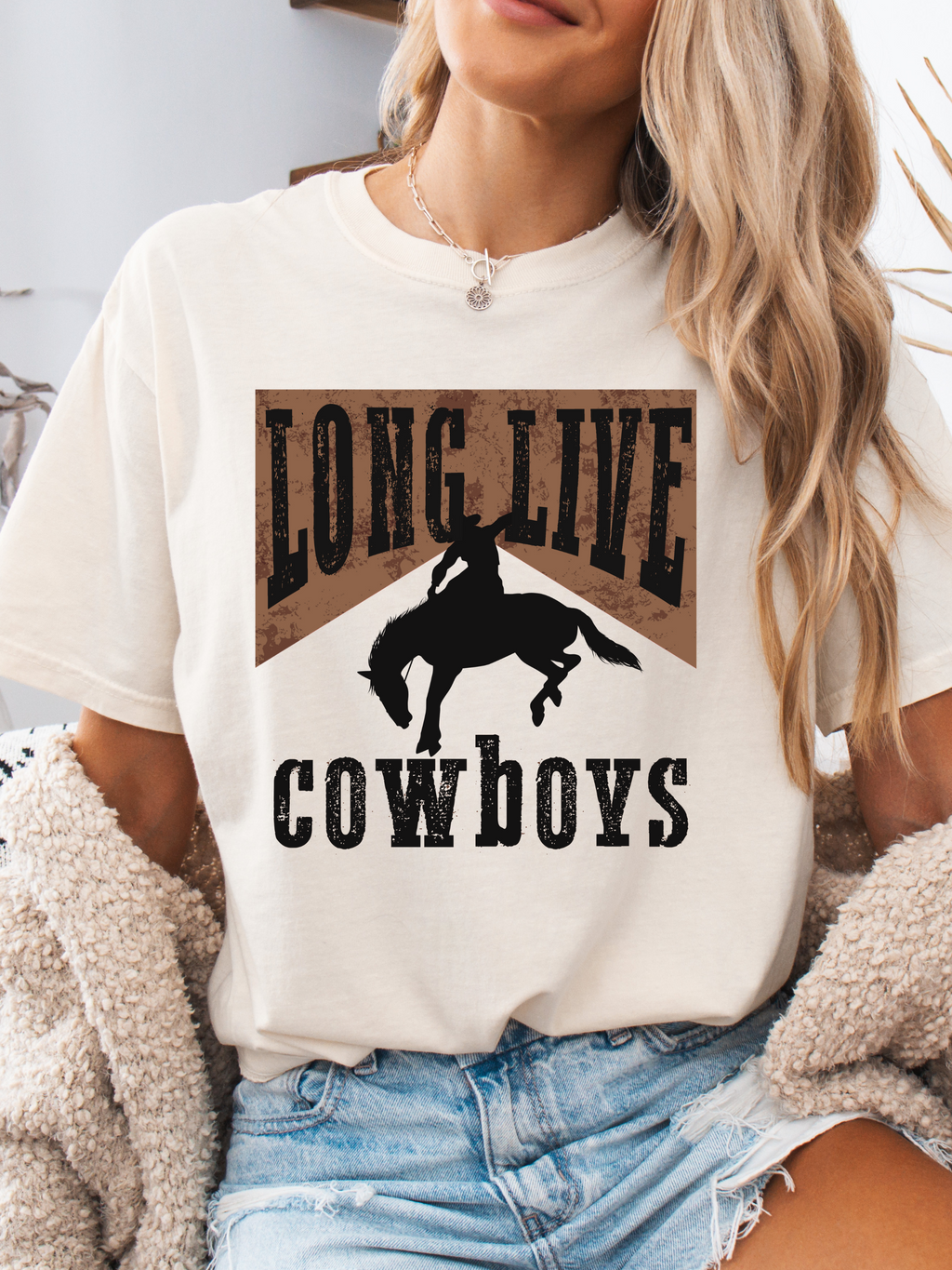 Long Live Cowboys Vintage Graphic