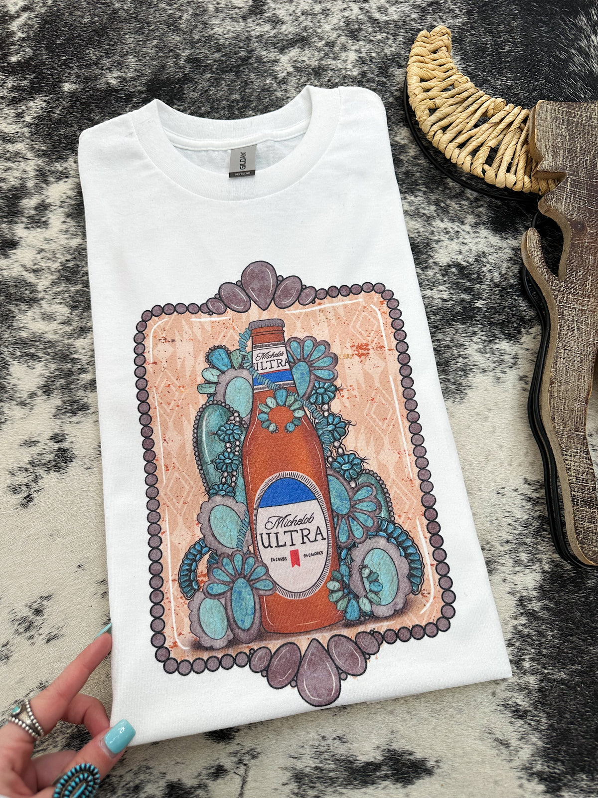 Ultra & Turquoise TEE or CREWNECK