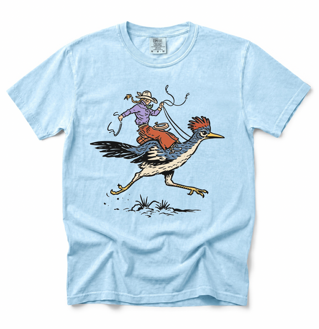 Cowgirl Roadrunner COMFORT COLORS TEE