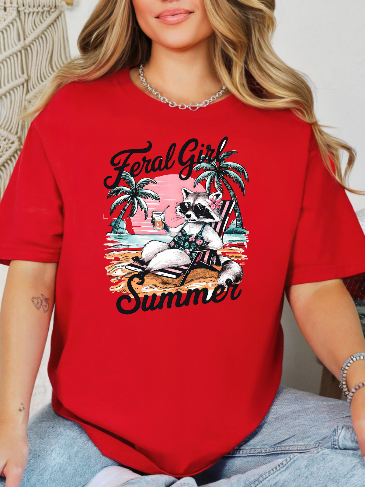 Feral Girl Summer Graphic