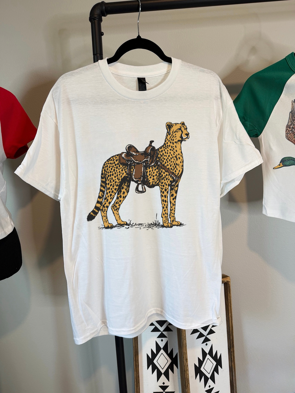 Cheetah Cowboy Tee or Crewneck