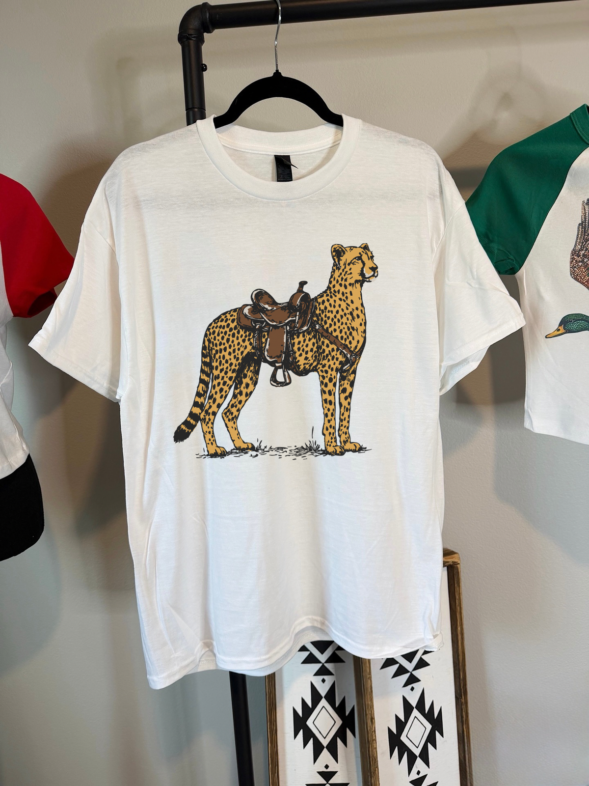 Cheetah Cowboy Tee or Crewneck