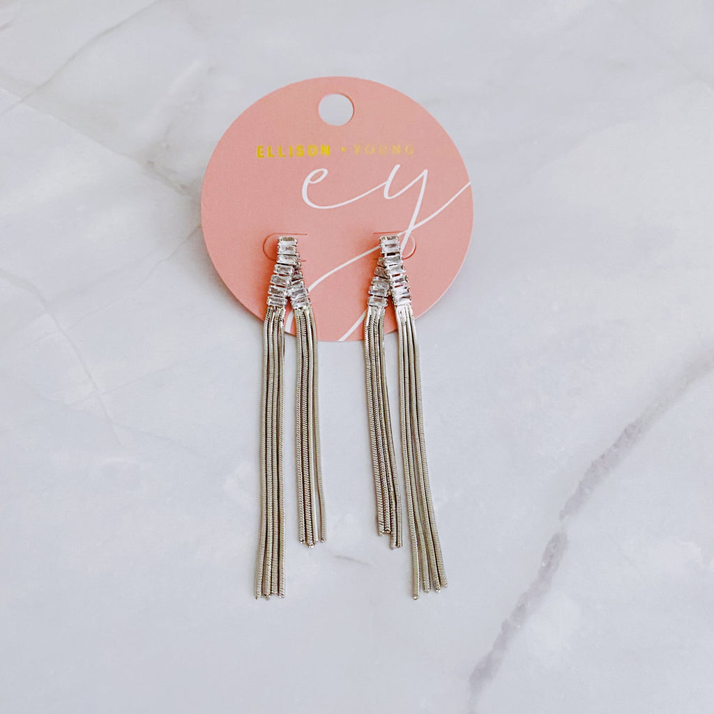 Chain Waterfall From Shine Earrings