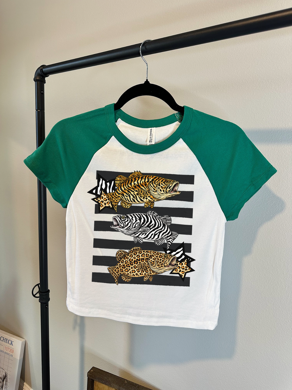 Animal Print Fish Baby Tee