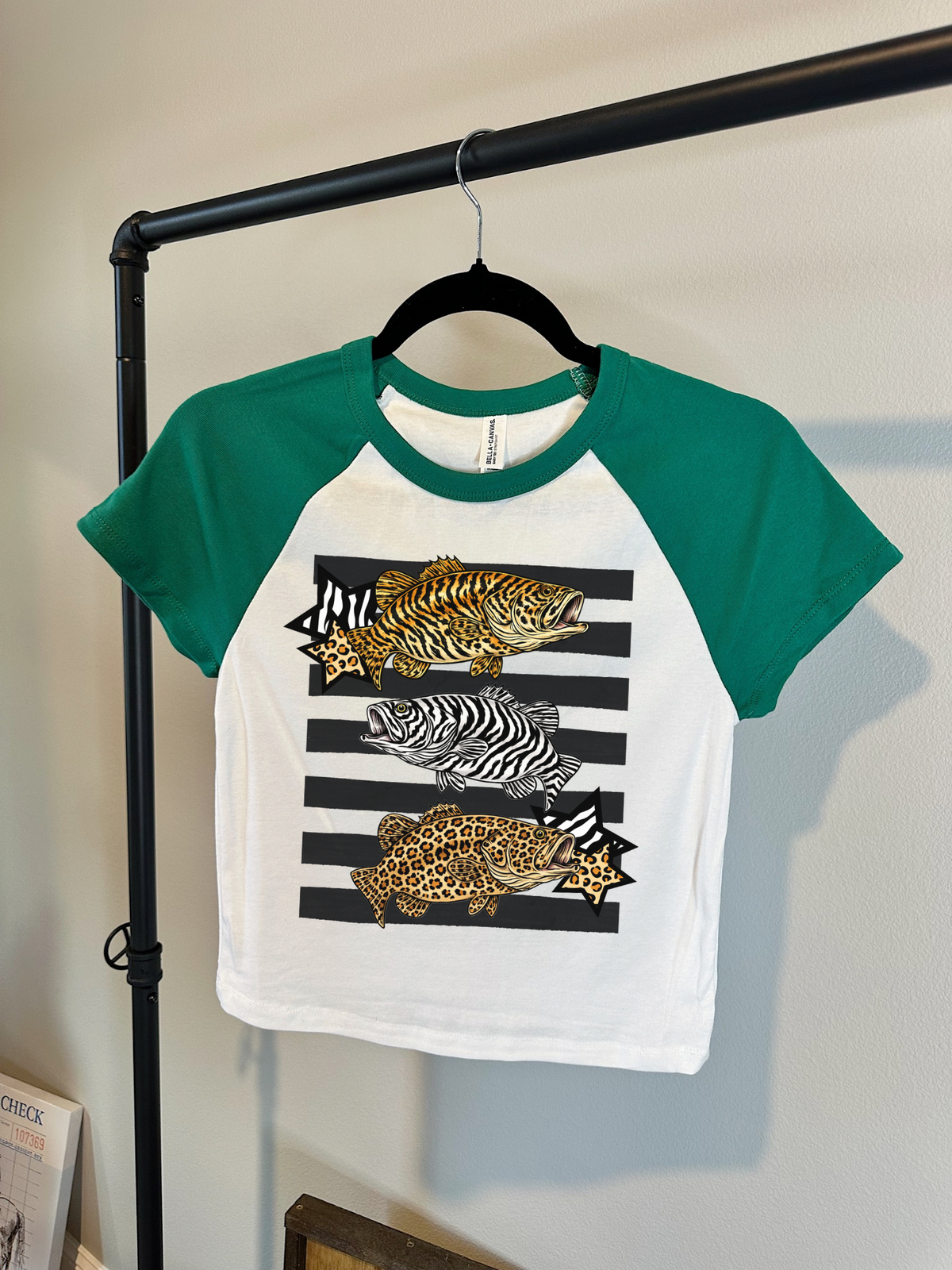 Animal Print Fish Baby Tee