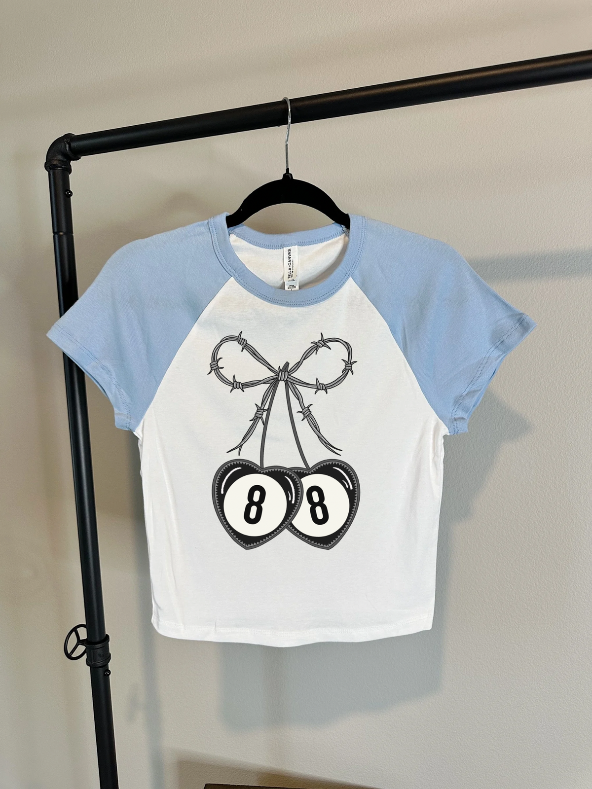 Barbed Wire Bow Baby Tee