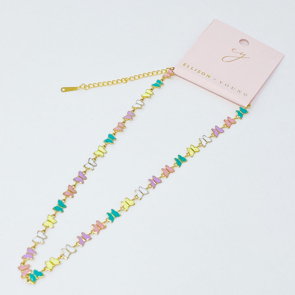 Linked Butterflies Necklace