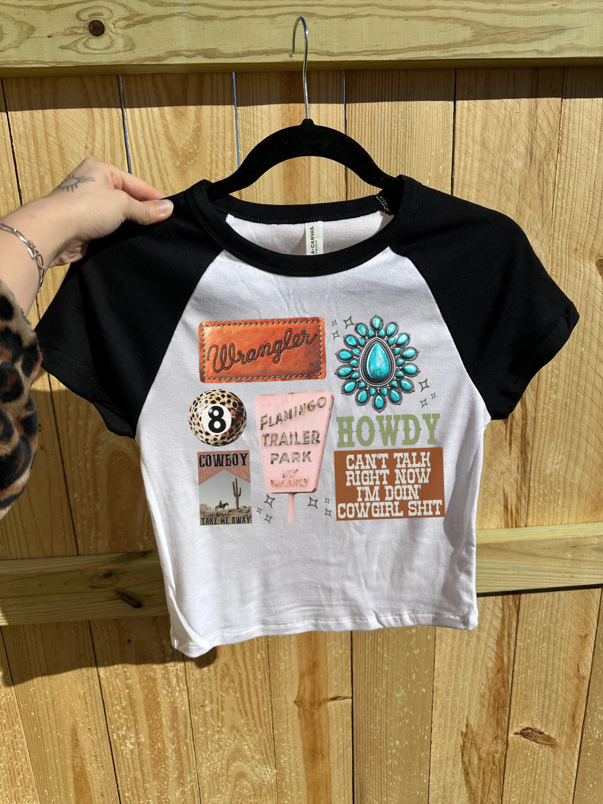 Cowgirl Collage Baby Tee