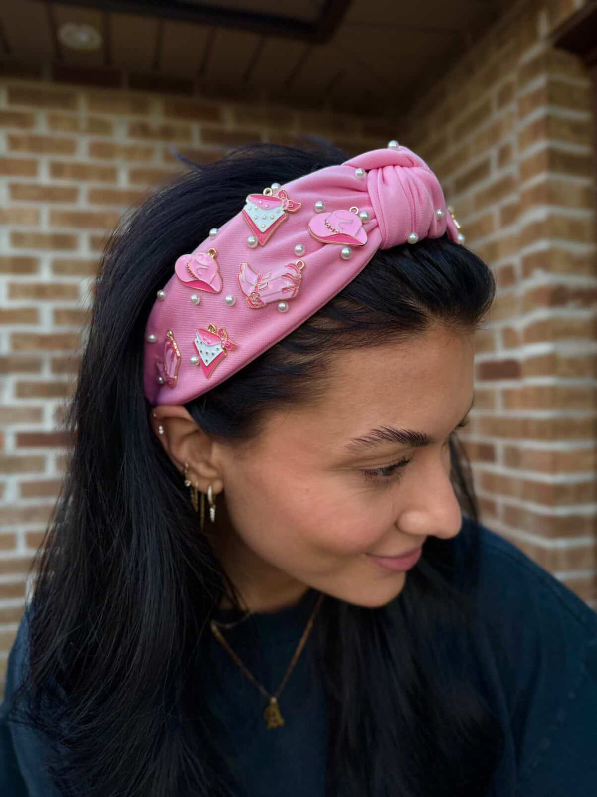 Sweet Spur Pearl Knotted Headband