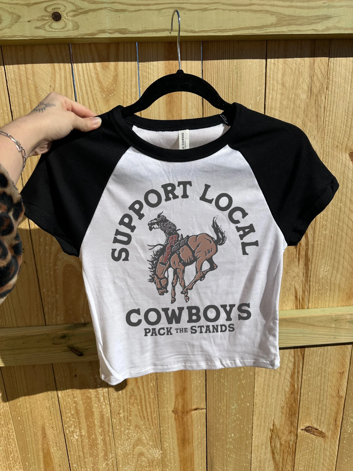 Support Local Cowboys Baby Tee