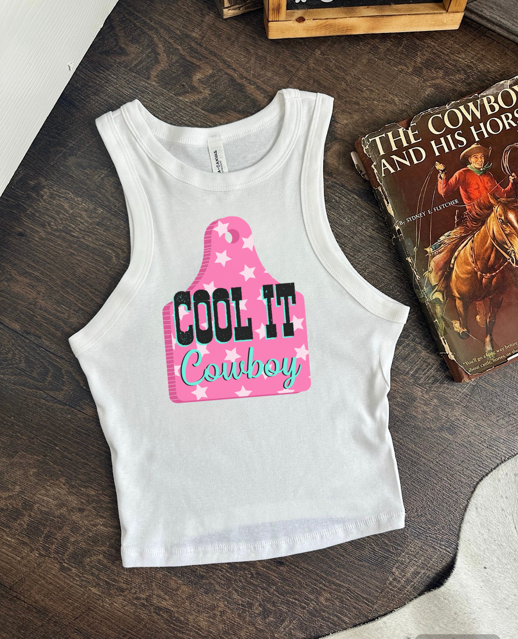 Cool It Cowboy Cropped Tank