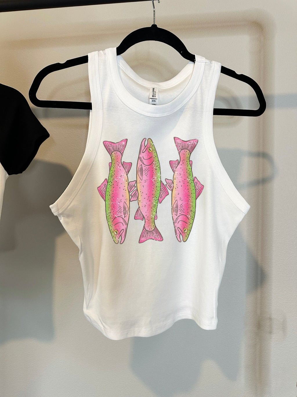 Cowgirl Trout Cropped Tank