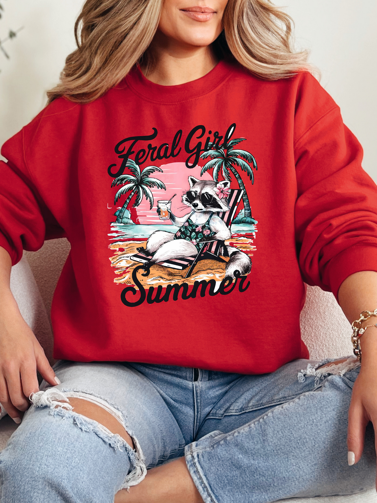Feral Girl Summer Graphic