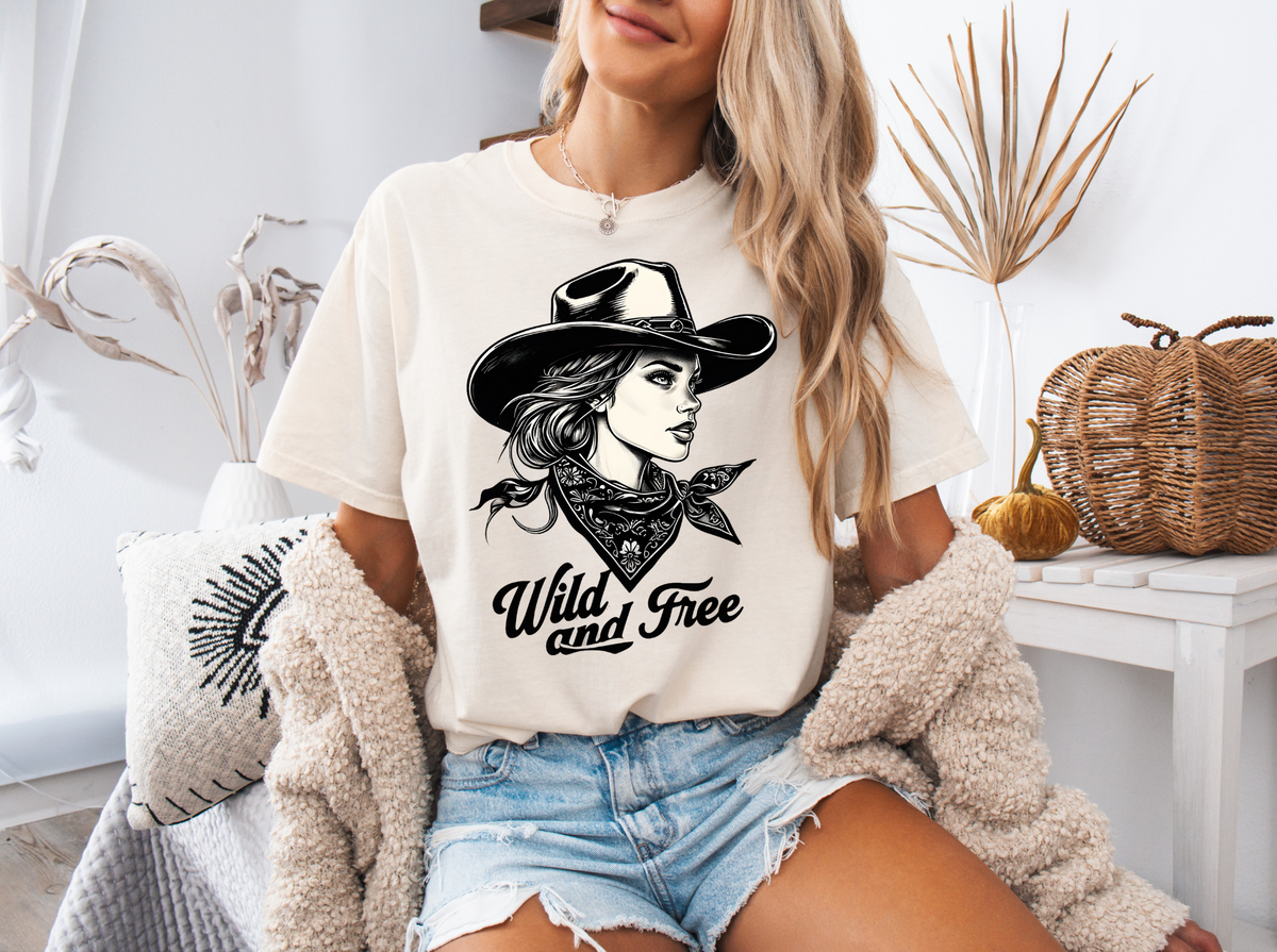 Wild And Free Cowgirl Graphic Tee