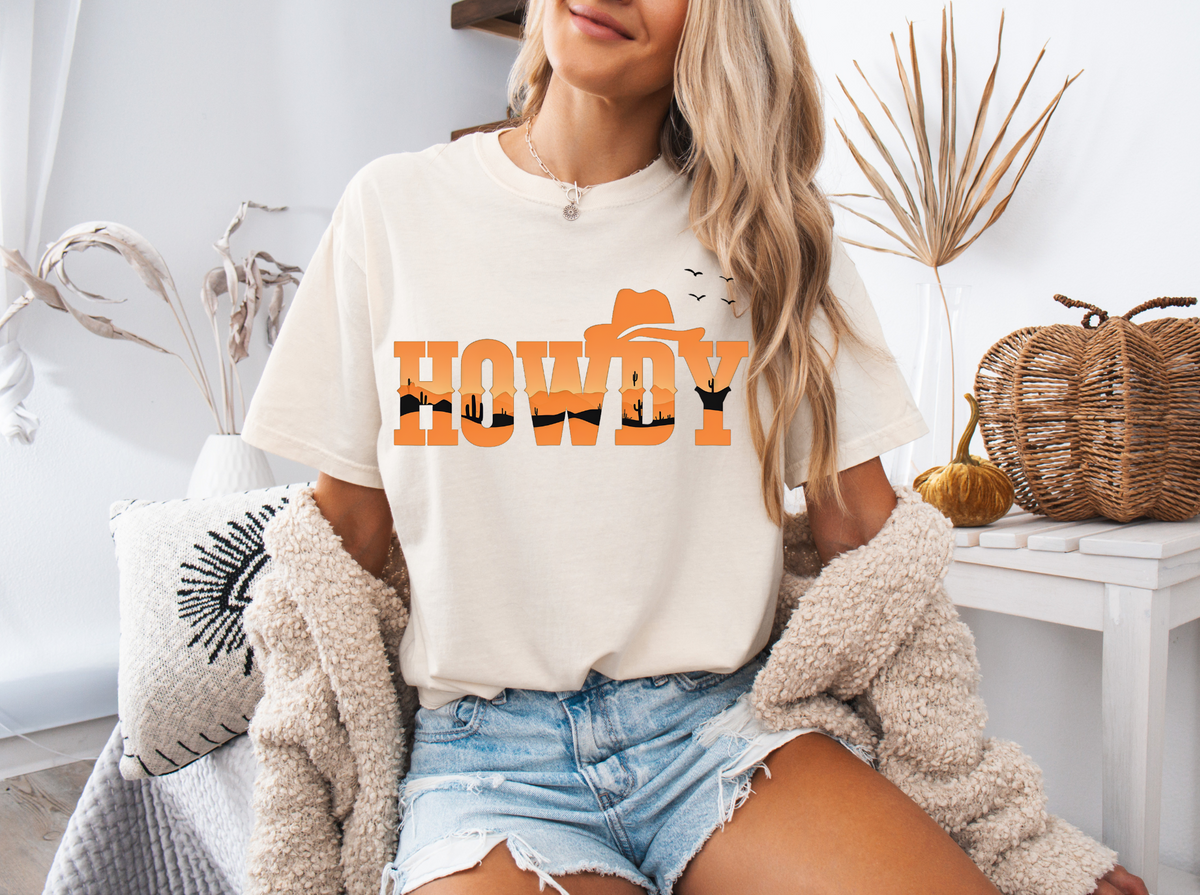 Sunset Howdy Club Graphic Tee