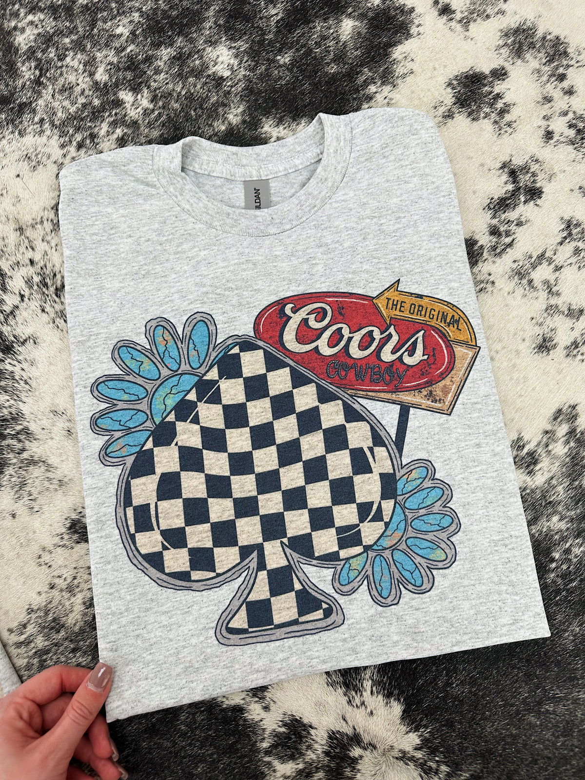 Checkered Spade TEE or CREWNECK