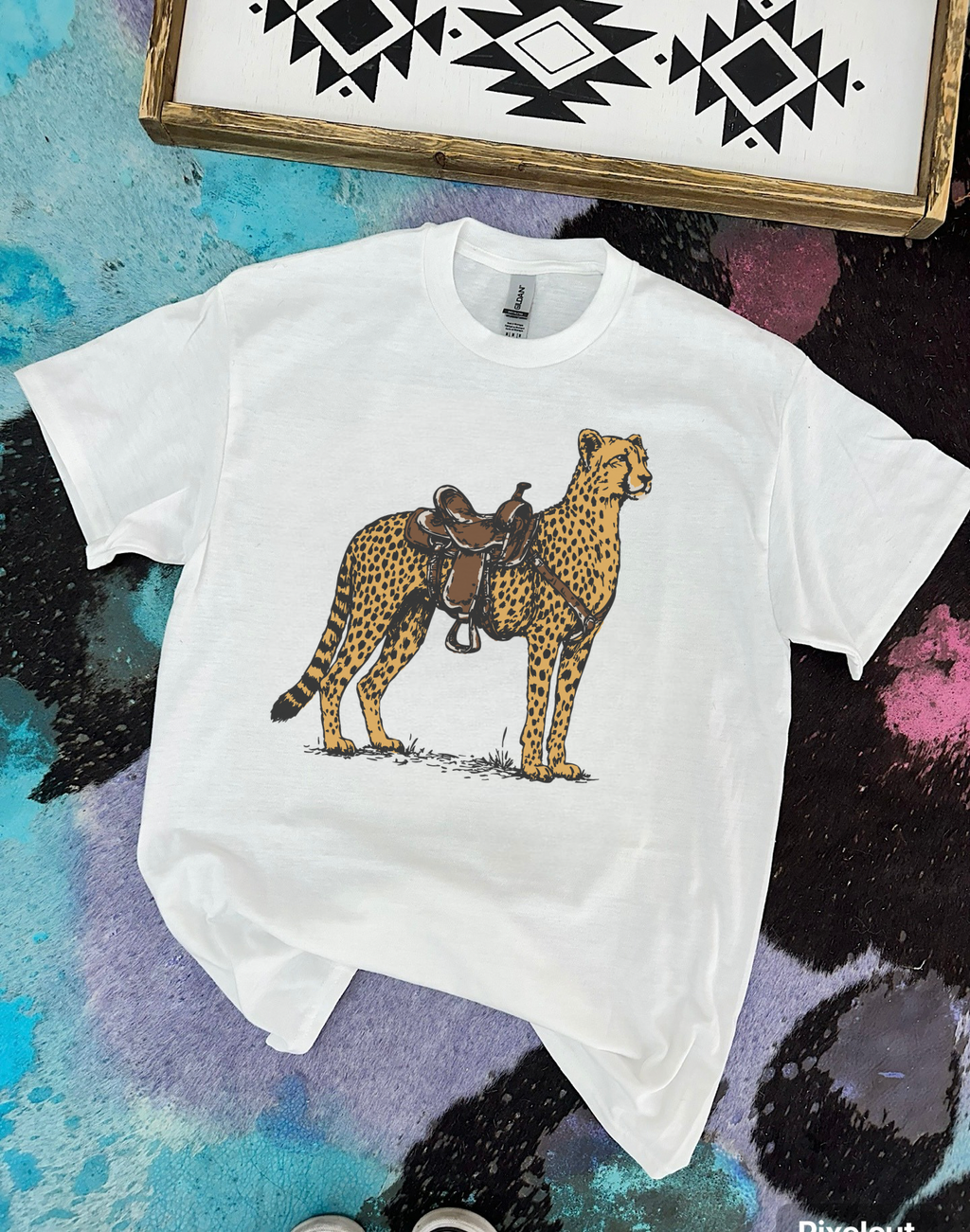 Cheetah Cowboy Tee or Crewneck