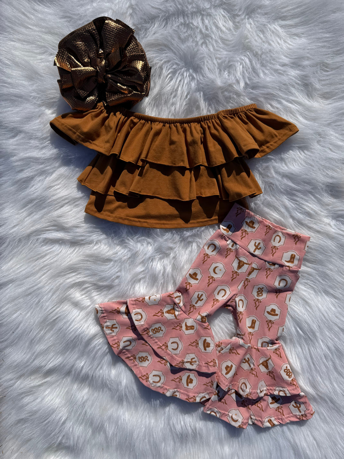 Pink Pony Double Bell Bottoms