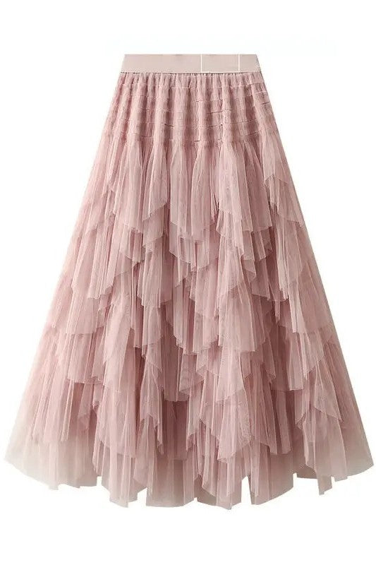 Tutu layered Midi Skirt