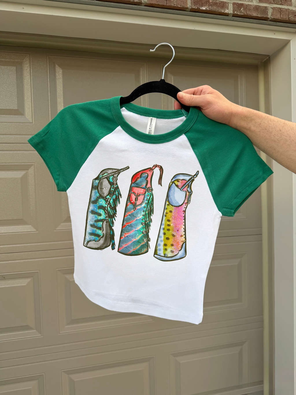 Fishie Print Chaps Baby Tee