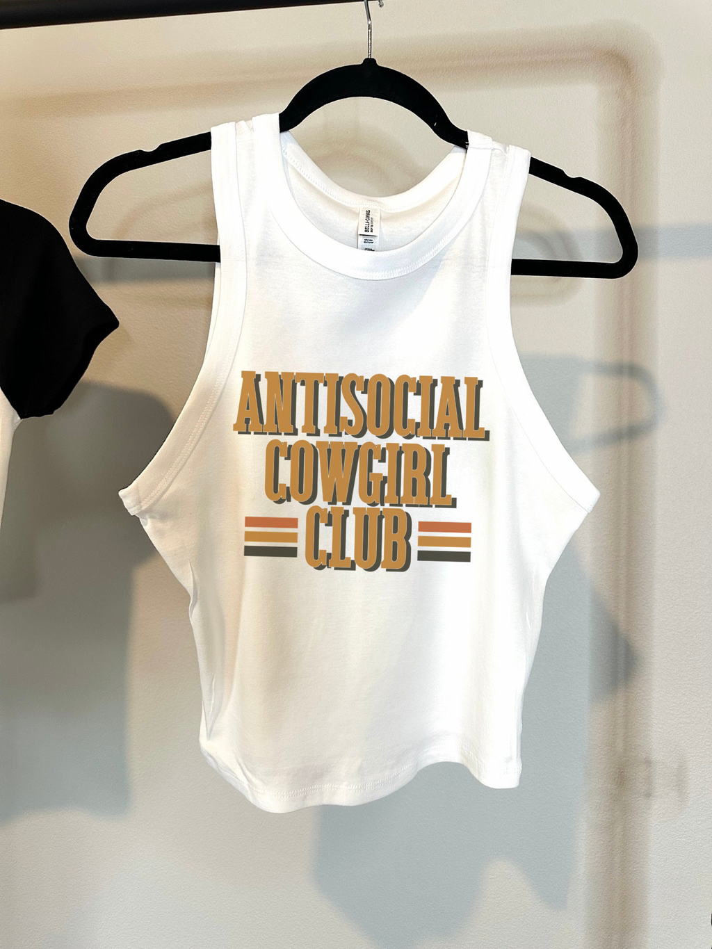 Antisocial Cowgirl Club Cropped Tank