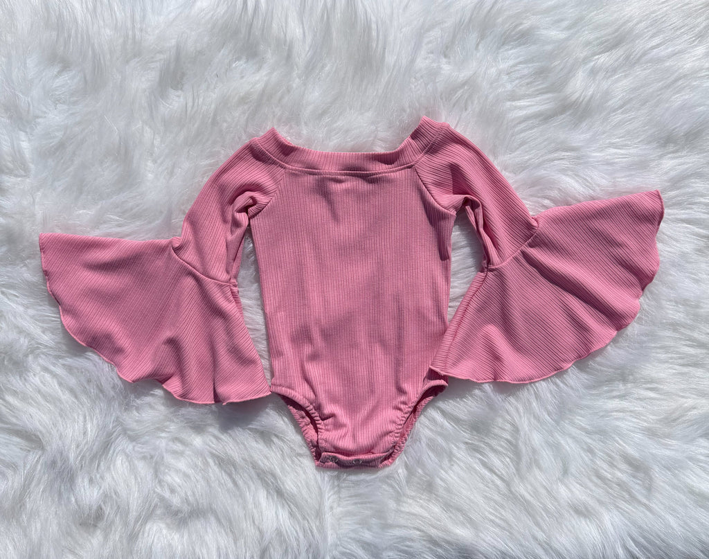 Light Pink Bell Sleeve Leo/Top