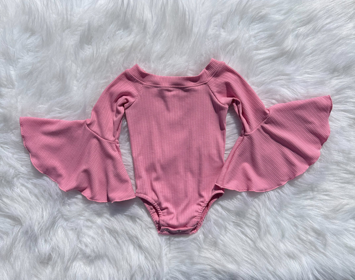 Light Pink Bell Sleeve Leo/Top