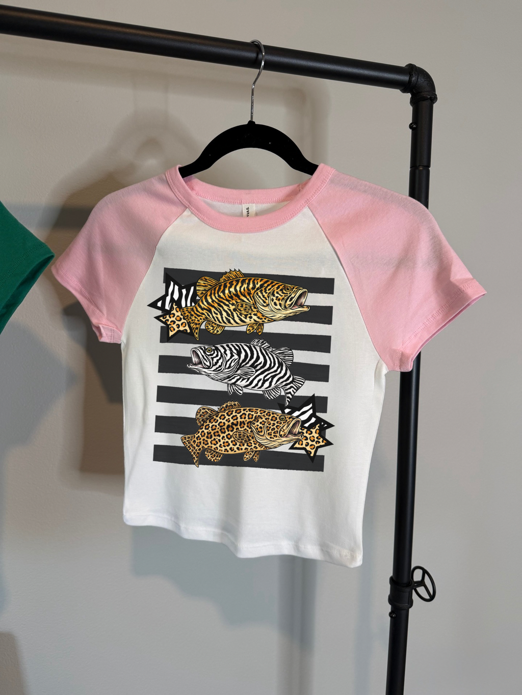 Animal Print Fish Baby Tee