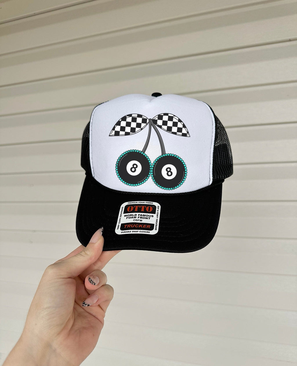 8 Ball Cherry Trucker Hat (Multiple Color Options)