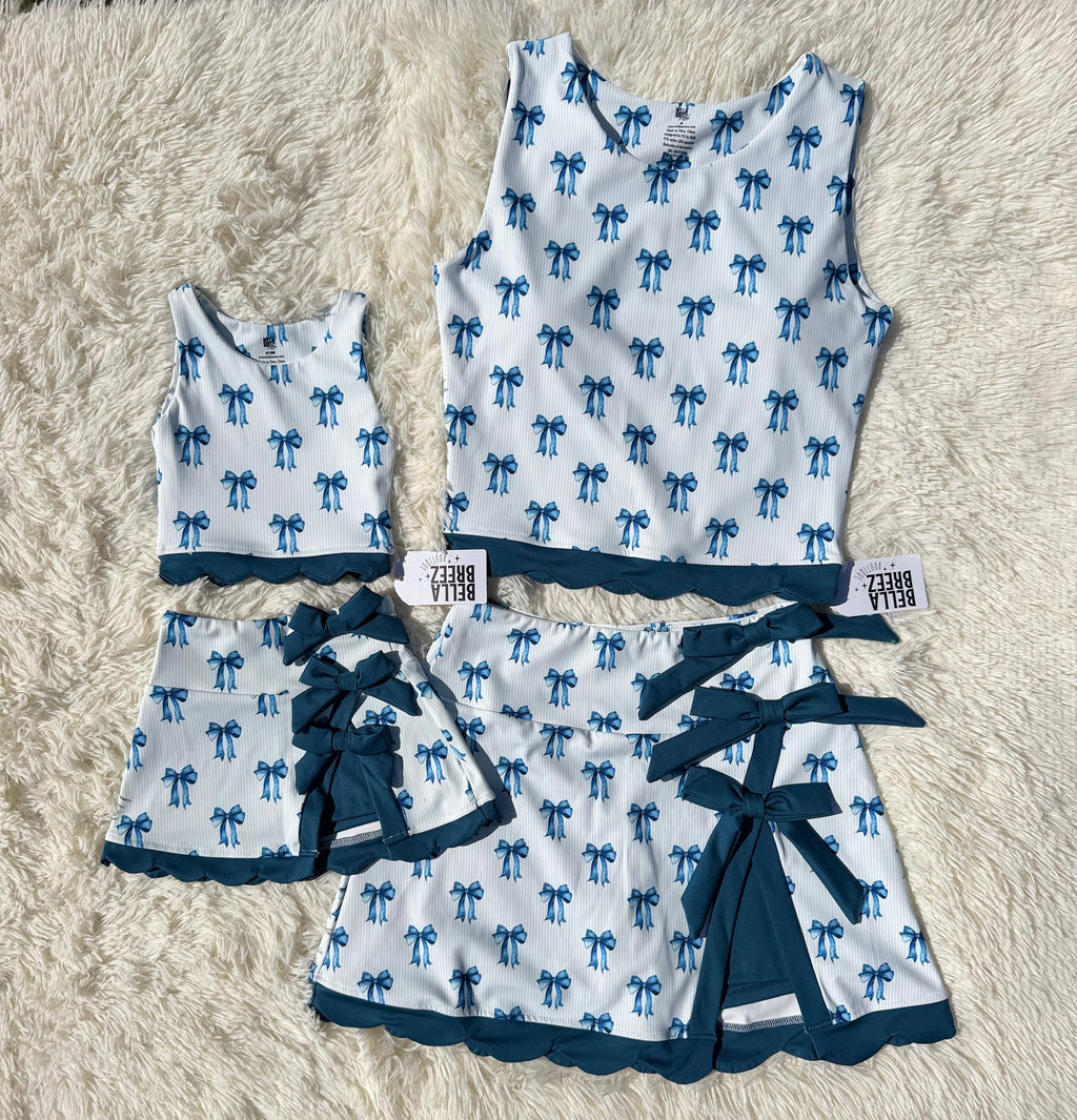 Mommy & Me Royal Ribbon Athletic Set