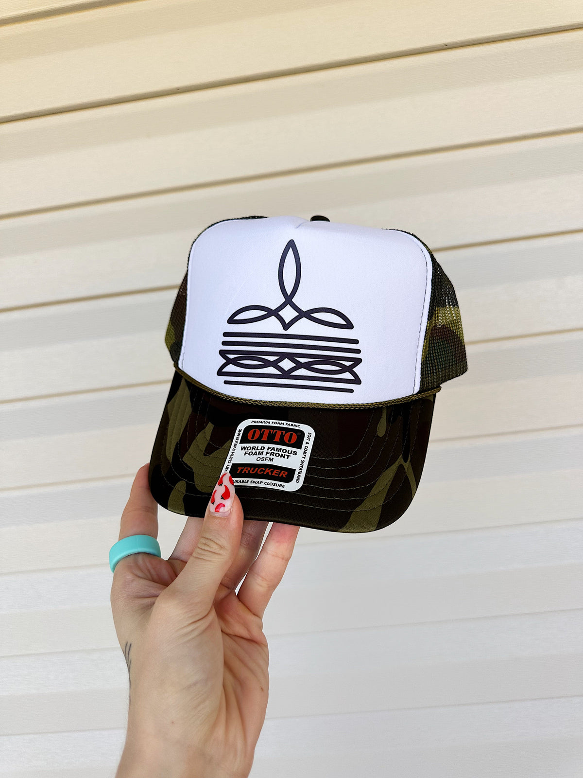 Boot Stitch Trucker Hat (Multiple Color Options)