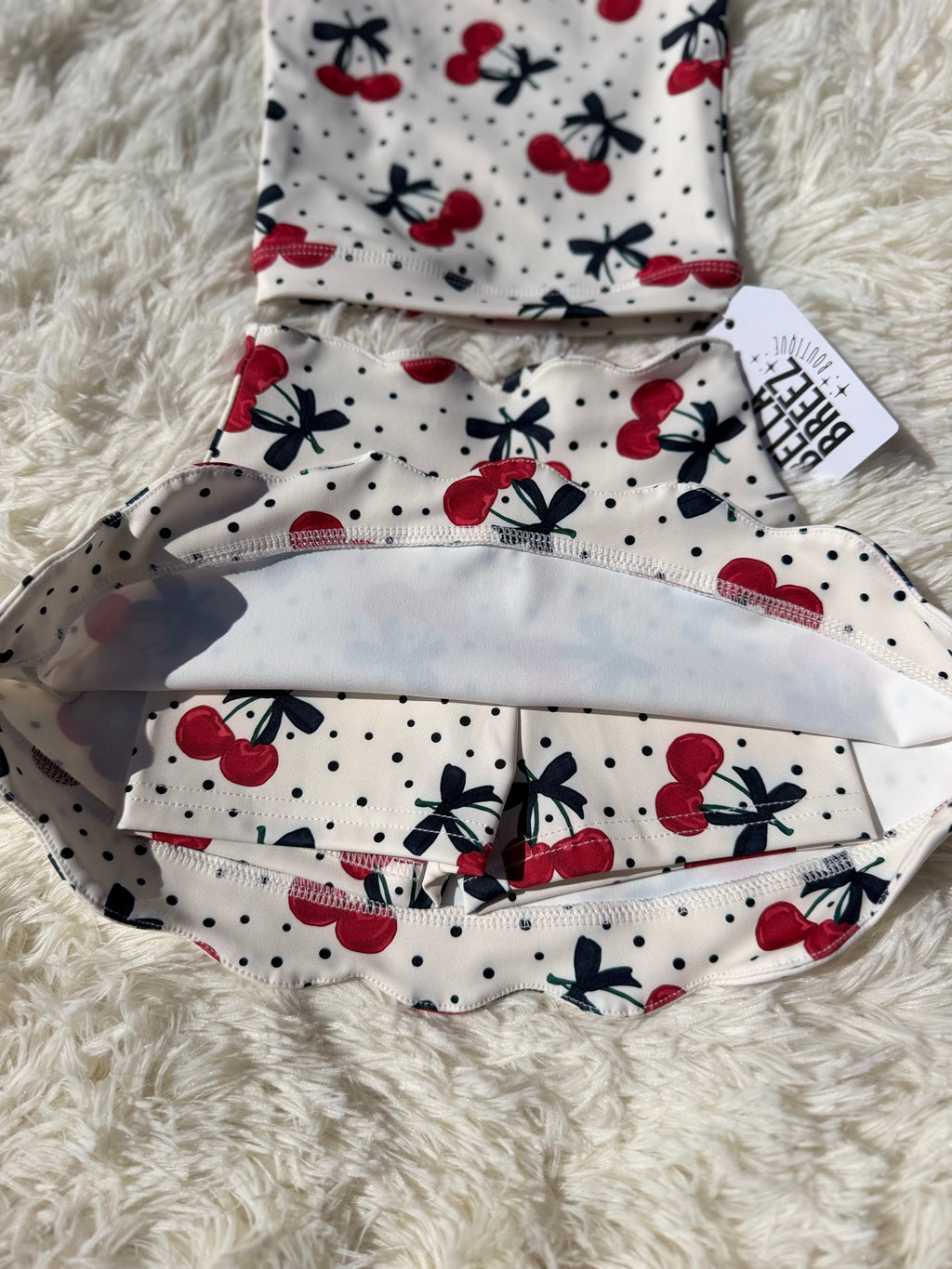 Cherry Kiss Yoga Skirt Set