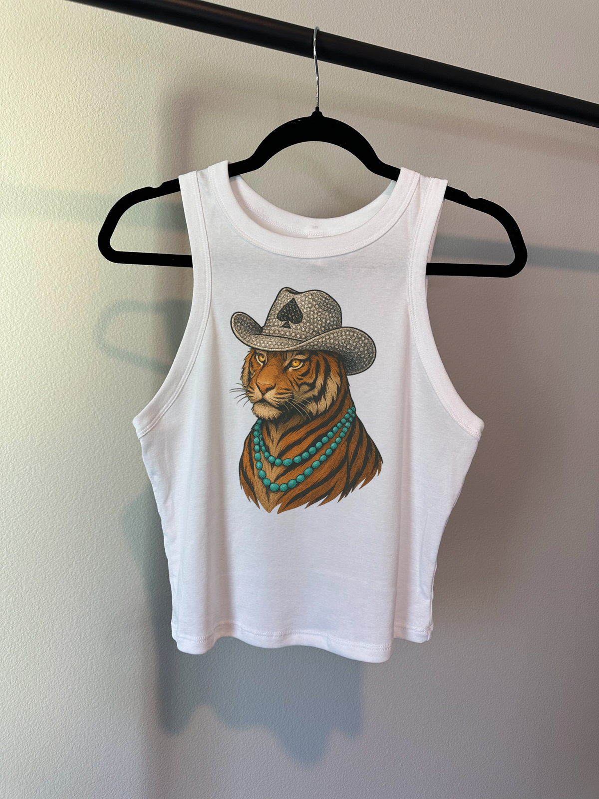 Tiger Cowboy Cropped Tank