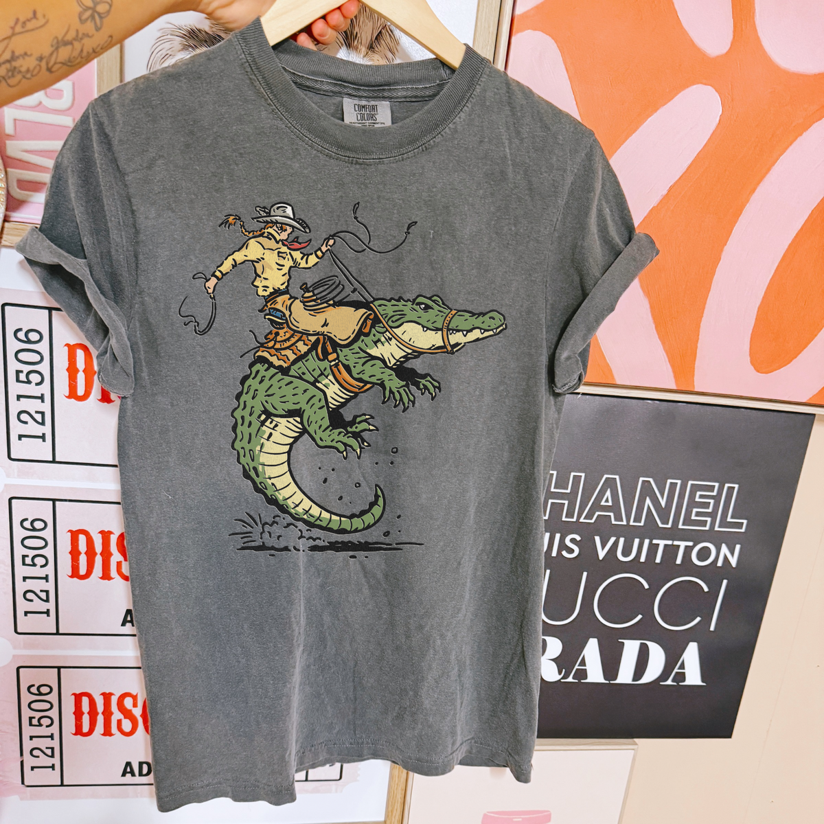 Alligator Cowboy COMFORT COLORS TEE