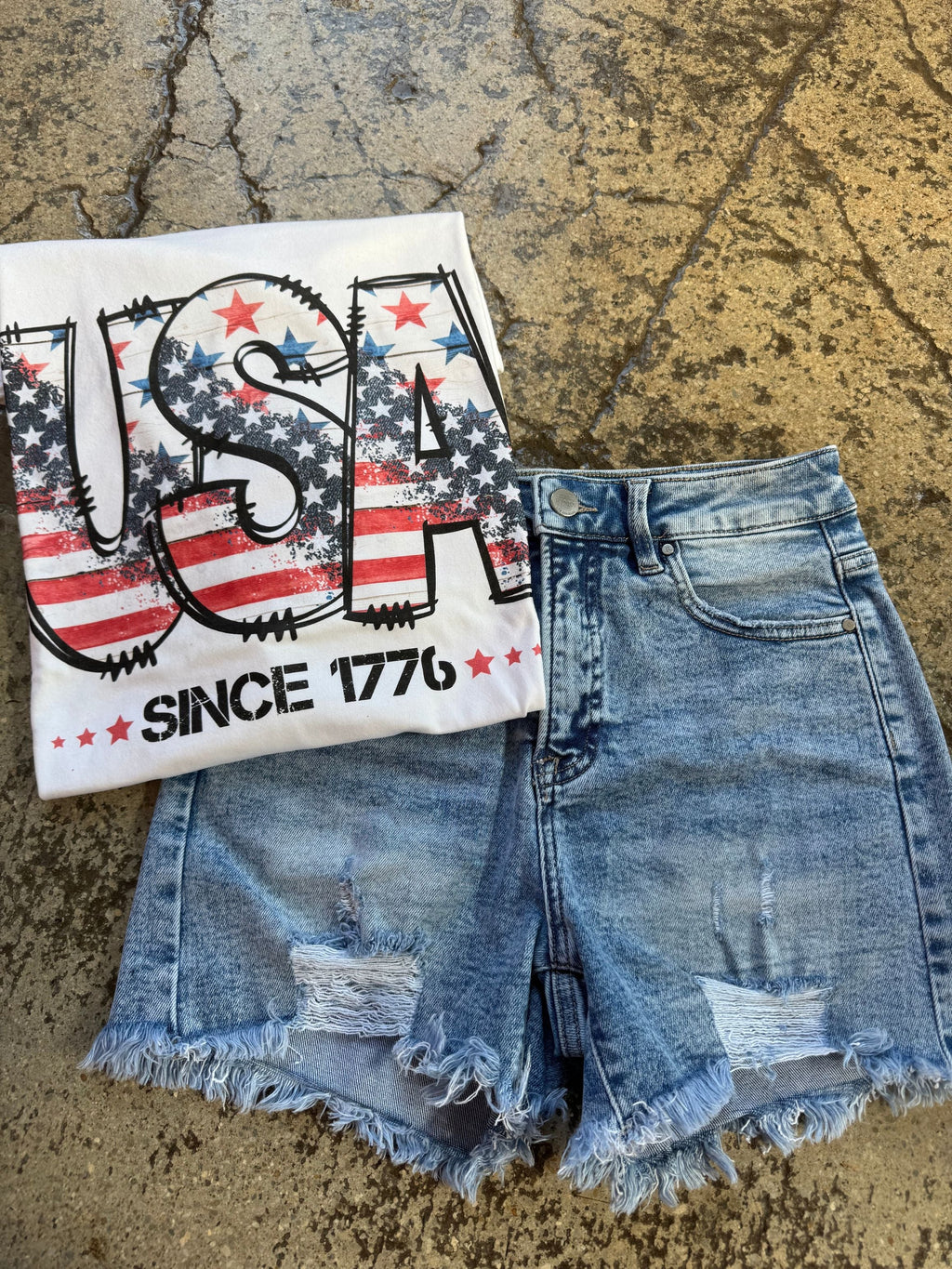 All American Shorts Bundle (1 Risen Short + 1 Graphic Tee)