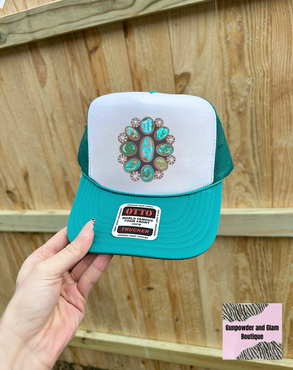 Turquoise Squash Trucker Hat (Multiple Color Options)